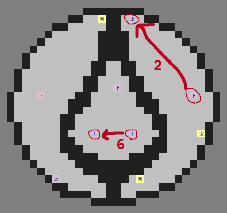 古代遺跡2階マップルートつき